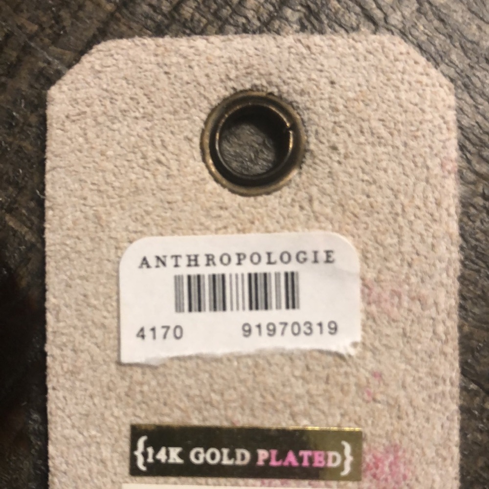 Brand new 14k gold plated earrings from Anthropologie. - Picture 4 of 4